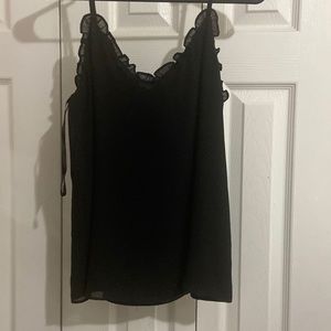 Black, spaghetti strap